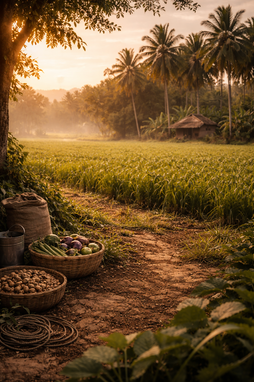 Agriculture farm field background pattern